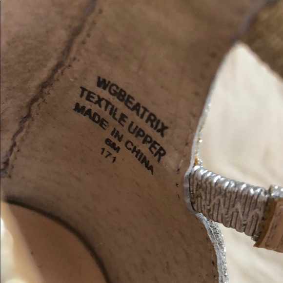 Guess silver & gold high heels Sz6 - Picture 7 of 7